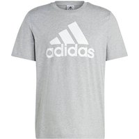 ADIDAS Herren Shirt Essentials Single Jersey Big Logo, Größe XXL in Grau