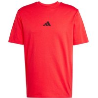 ADIDAS Herren Shirt Essentials Small Logo Single Jersey, Größe S in Rot