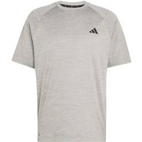 ADIDAS Herren Shirt TECH ESSENTIALS WORKOUT, Größe M in Silber