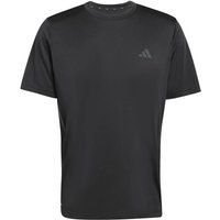 ADIDAS Herren Shirt TECH ESSENTIALS WORKOUT 3-STREIFEN, Größe XS in Schwarz