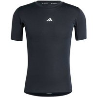 ADIDAS Herren Shirt TECHFIT Compression Training, Größe L in Schwarz