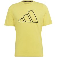ADIDAS Herren Shirt TI 3BAR TEE, Größe L in Gelb