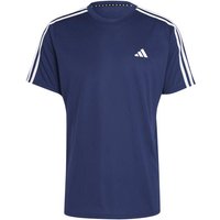 ADIDAS Herren Shirt Train Essentials 3-Streifen Training, Größe L in Blau