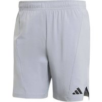 ADIDAS Herren Shorts Designed for Training Workout (Länge 9 Zoll), Größe XL in Silber