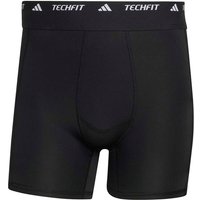 ADIDAS Herren Shorts TECHFIT HYBRID-, KURZ (Länge 5 Zoll), Größe L in Schwarz
