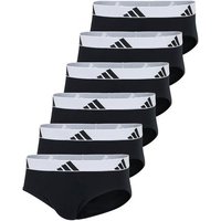 ADIDAS adidas Herren Slip, 6er Pack - Briefs, Active Flex Cotton, Logo, einfarbig, Größe XL in Schwarz