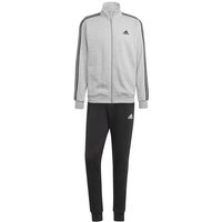 ADIDAS Herren Sportanzug Basic 3-Streifen (normal & lang), Größe S in Schwarz