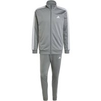 ADIDAS Herren Sportanzug Basic 3-Streifen Tricot (normal & lang), Größe XXL in Grau