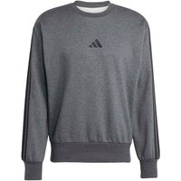ADIDAS Herren Sweatshirt Essentials 3-Streifen, Größe M in Grau