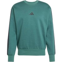 ADIDAS Herren Sweatshirt Essentials 3-Streifen, Größe S in Grün