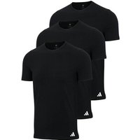 ADIDAS adidas Herren T-Shirt, 3er Pack - Crew Neck Shirt, Active Core Cotton, einfarbig, Größe XL in Schwarz