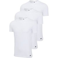 ADIDAS adidas Herren T-Shirt, 3er Pack - Crew Neck Shirt, Active Core Cotton, einfarbig, Größe XL in Weiß