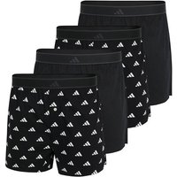 ADIDAS adidas Herren Web-Boxershorts, 4er Pack - Woven Boxer, Shorts, Webware, Baumwolle, Größe M in Schwarz