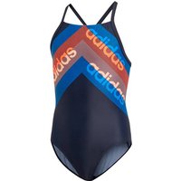 ADIDAS Kinder Badeanzug FIT 1PC LIN, Größe 116 in Blau