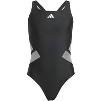 ADIDAS Kinder Badeanzug Logo C-Back Kinder, Größe 128 in Schwarz