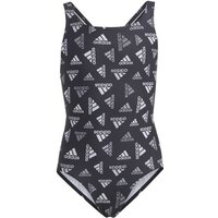 ADIDAS Kinder Badeanzug LOGO SWIMSUIT, Größe 140 in Schwarz