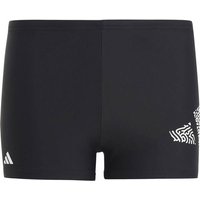 ADIDAS Kinder Badehose 3 Bar Logo, Größe 128 in Schwarz