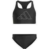 ADIDAS Kinder Bikini Performance Big Bars Kids, Größe 128 in Schwarz