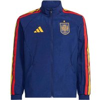 ADIDAS Kinder Fanjacke Spanien Kids Anthem, Größe 116 in Blau