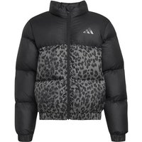ADIDAS Kinder Jacke KUNSTDAUNEN, ALLOVER-PRINT, Größe 170 in Grau