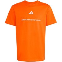 ADIDAS Kinder Shirt Slogan Single Jersey, Größe 152 in Orange