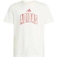ADIDAS Kinder Shirt STADIUM LETTERING, Größe 176 in Weiß