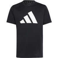 ADIDAS Kinder Shirt Train Essentials AEROREADY Logo Regular-Fit, Größe 176 in Schwarz