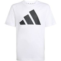 ADIDAS Kinder Shirt TRAIN ESSENTIALS BIG LOGO, Größe 176 in Weiß