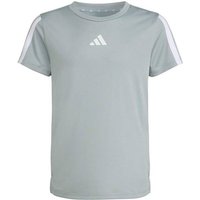 ADIDAS Kinder Shirt Training Essentials 3-Streifen, Größe 152 in Silber