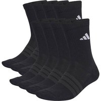 ADIDAS Kinder Socken ESSENTIALS CUSHIONED CREW 10PP, Größe 46-48 in Schwarz