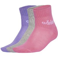ADIDAS Kinder Socken Kids Linear Ankle, 5 Paar, Größe 28-30 in Pink