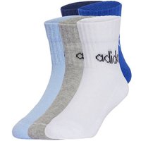 ADIDAS Kinder Socken Kids Linear Ankle, 5 Paar, Größe 28-30 in Blau