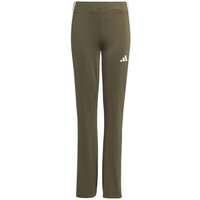 ADIDAS Kinder Tight Train Essentials 3-Streifen Flared, Größe 140 in Braun