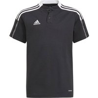 ADIDAS Kinder Tiro 21 Poloshirt, Größe 128 in Schwarz