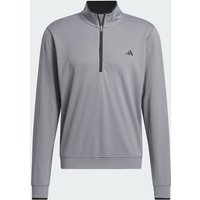 ADIDAS Lightweight Half-Zip Top, Größe S in Grau