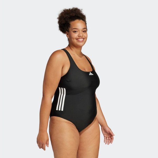 adidas Performance Badeanzug 3-STREIFEN C-BACK – GROSSE GRÖSSEN