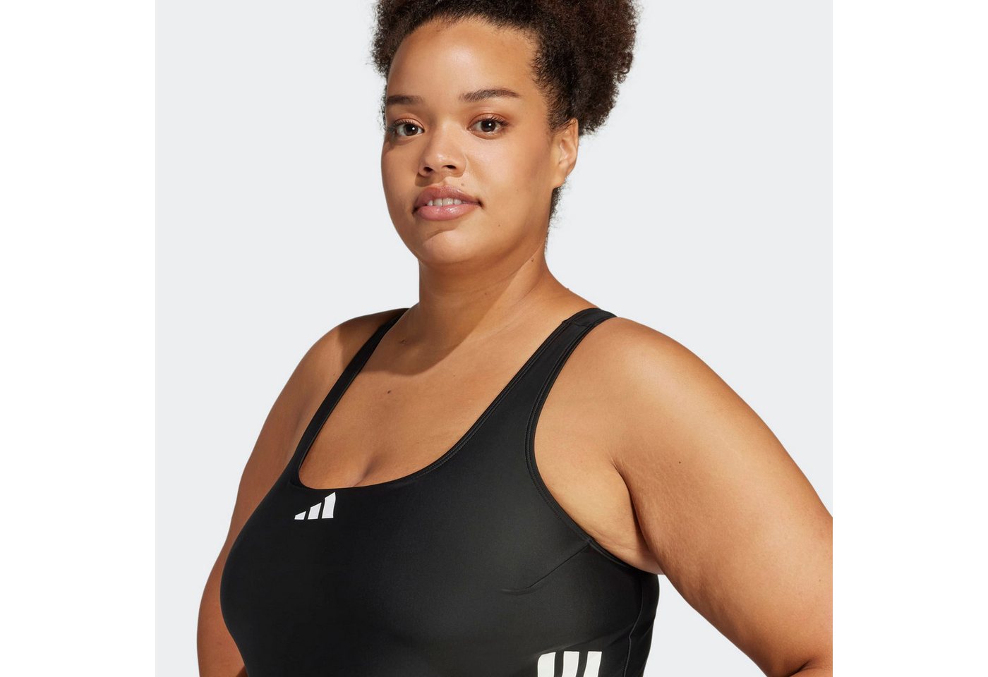 adidas Performance Badeanzug 3-STREIFEN C-BACK – GROSSE GRÖSSEN – Bild 4 von 5