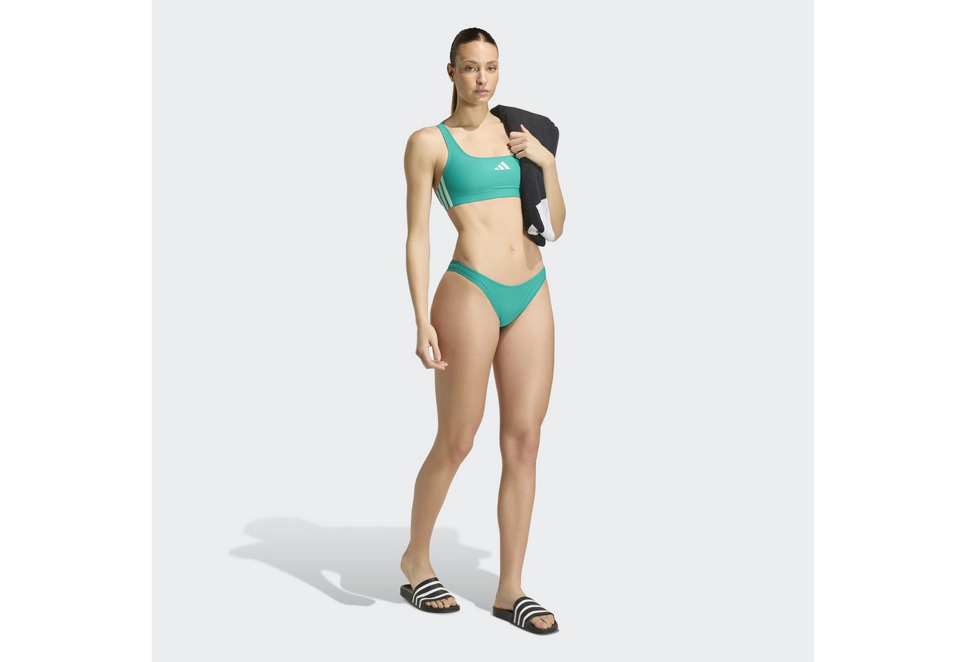 adidas Performance Bustier-Bikini 3-STREIFEN V-BACK BIKINI – Bild 5 von 5