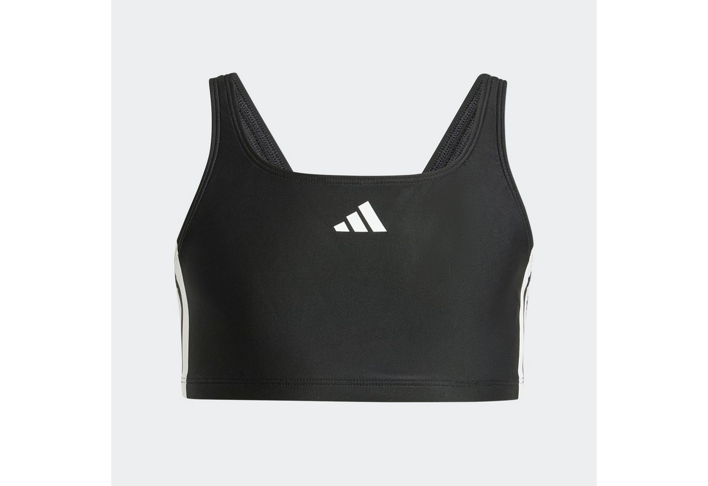 adidas Performance Bustier-Bikini 3-STREIFEN V-BACK KIDS BIKINI zweiteiliges Set, mit mittelhohem elastischem Bund – Bild 3 von 5