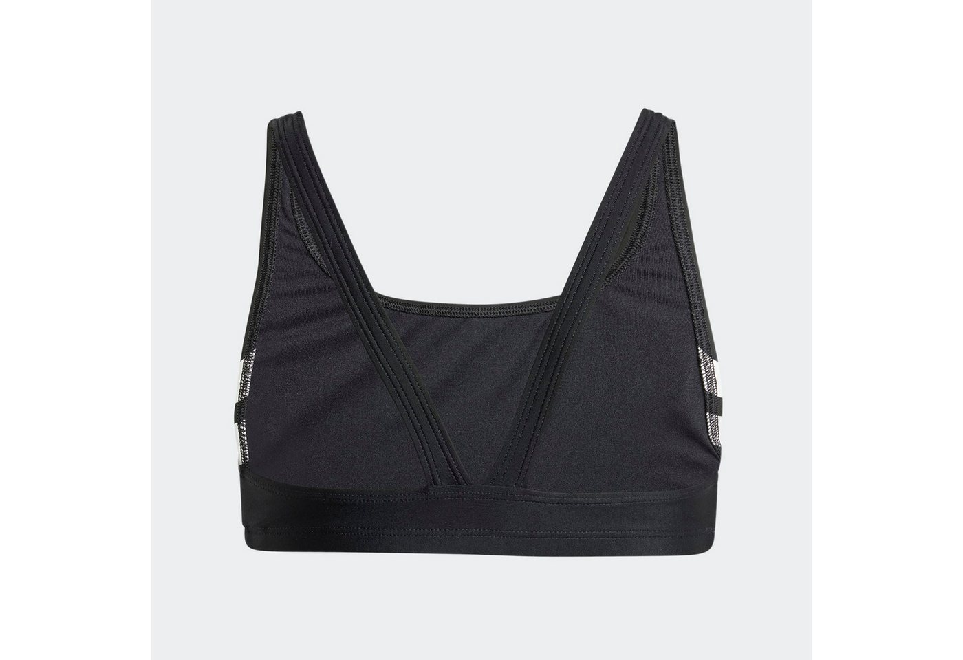 adidas Performance Bustier-Bikini 3-STREIFEN V-BACK KIDS BIKINI zweiteiliges Set, mit mittelhohem elastischem Bund – Bild 4 von 5