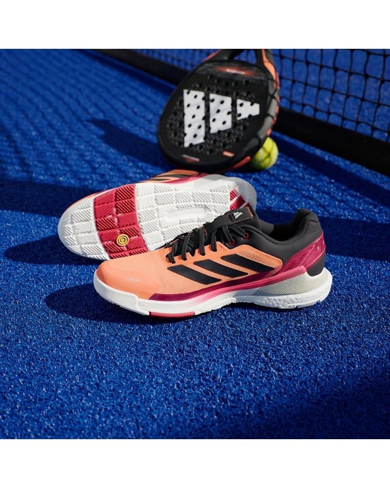 adidas Performance Crazyquick Boost orange/schwarz/rot Herren Padelschuh – Bild 3 von 5