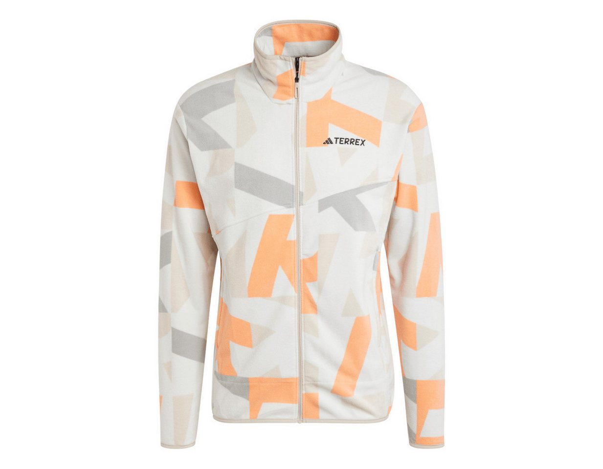 adidas Performance Fleecejacke Terrex Multi Printed grau/bunt Herren – Bild 3 von 5