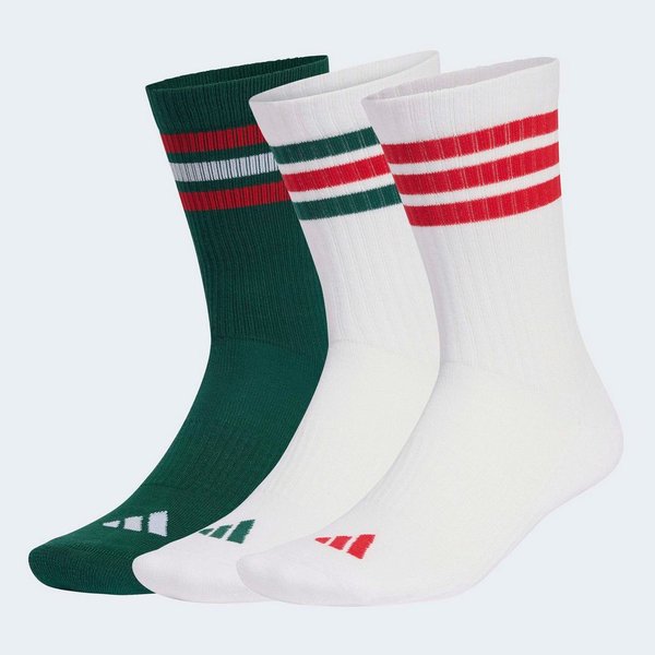 adidas Performance Funktionssocken 3-STREIFEN, KNÖCHELLANG, MIT POLSTERUNG, 3ER-PACK (3-Paar) für sportive Aktivitäten und Fitness, 3er-Pack, neutraler Schnitt