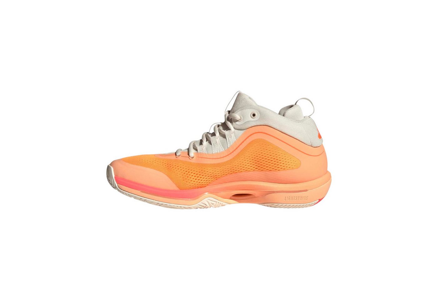 adidas Performance Hallen-Indoorschuhe CrazyFlight Mid 7 orange/weiss Herren Badmintonschuh – Bild 4 von 5