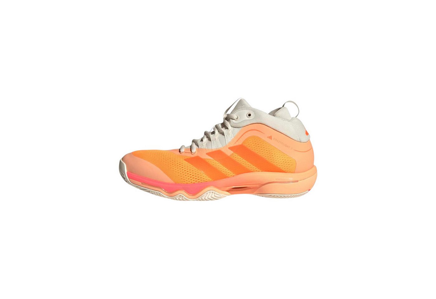 adidas Performance Hallen-Indoorschuhe CrazyFlight Mid 7 orange/weiss Herren Badmintonschuh – Bild 5 von 5