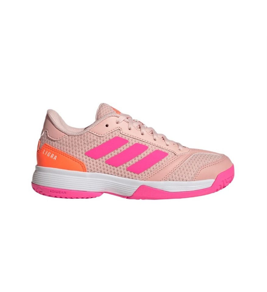 adidas Performance Hallen-Indoorschuhe Ligra 8 rosa Kinder Badmintonschuh – Bild 2 von 5
