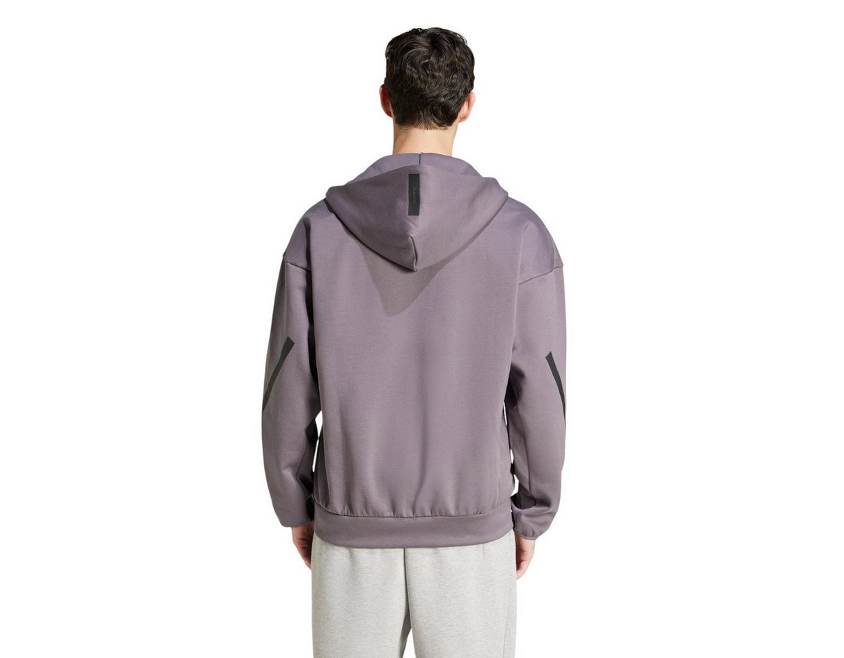 adidas Performance Kapuzenpullover Z.N.E. Zip-Hoodie (Baumwolle/Polyester) violett Herren – Bild 3 von 5