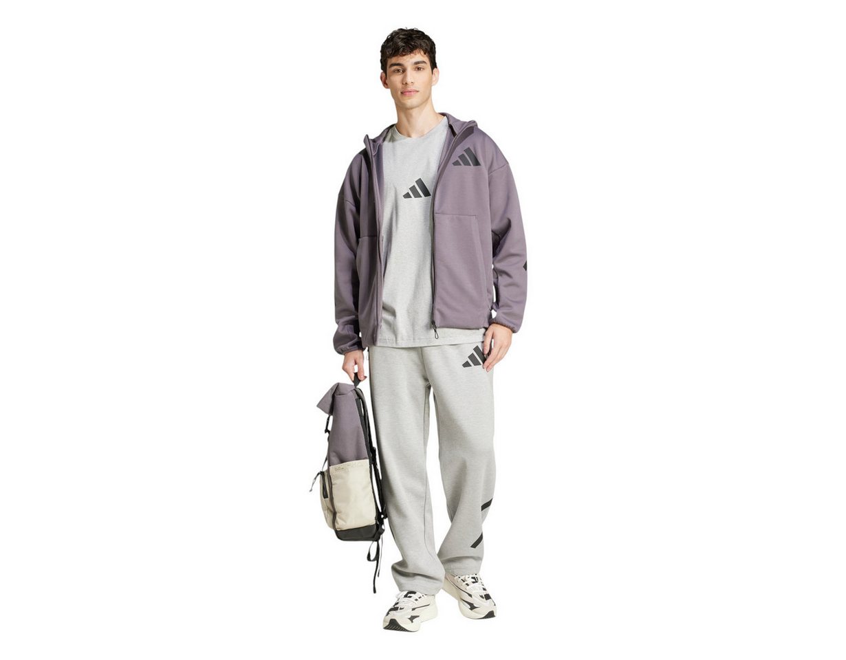 adidas Performance Kapuzenpullover Z.N.E. Zip-Hoodie (Baumwolle/Polyester) violett Herren – Bild 5 von 5