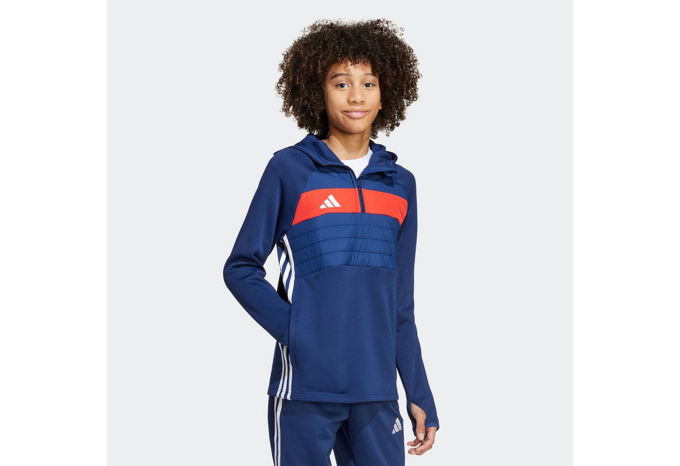 adidas Performance Kapuzensweatshirt TIRO 25 ESSENTIALS WINTERIZED TRAININGSOBERTEIL FÜR KINDER – Bild 3 von 5
