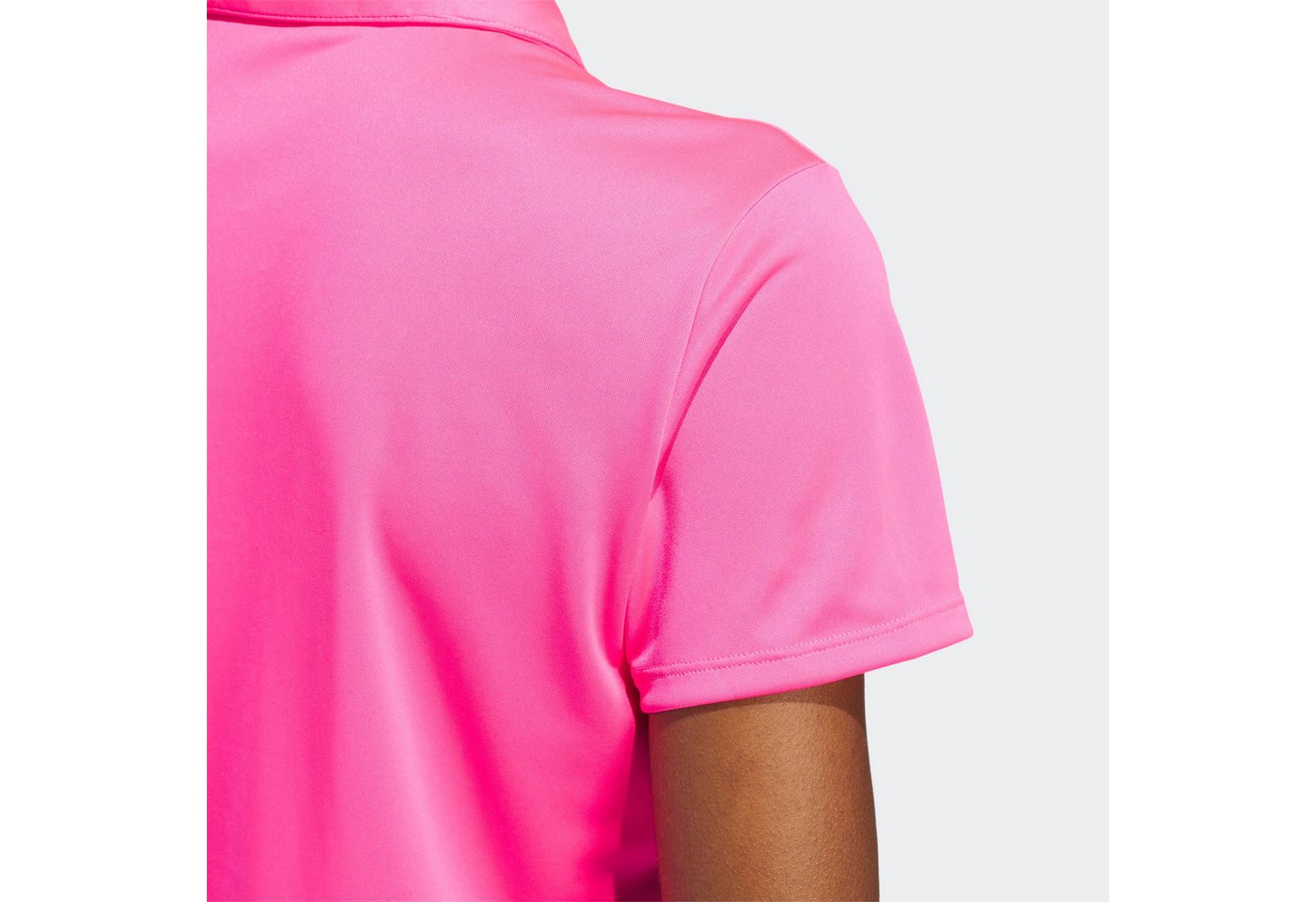 adidas Performance Poloshirt SOLID PERFORMANCE SLEEVE FÜR DAMEN mit Druckknopfverschluss, aus Polyester, leichtes Pikeematerial – Bild 4 von 5